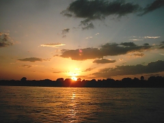 Sunset in Selous Game Reserve